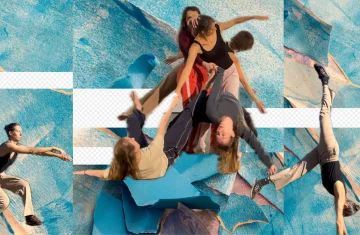 Zdjęcie przedstawsia grupę ludzi tańczących blisko siebie