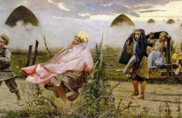 obraz Malczewskiego pt. Boginka w dziewannach